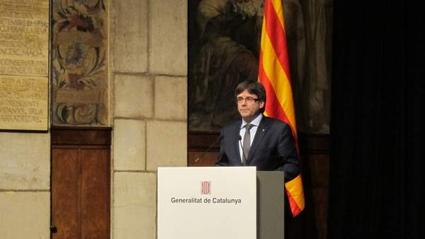 El presidente de la Generalitat, Carles Puigdemont El presidente de la Generalitat, Carles Puigdemont