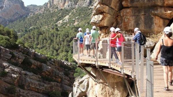 Caminito del Rey, visita, turistas, Caminito del Rey, visita, turistas,