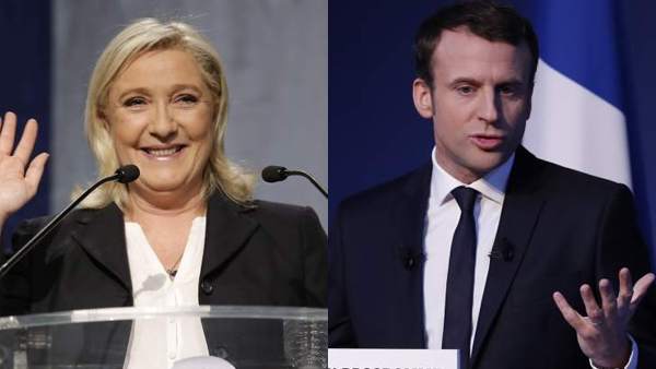 Le Pen y Macron Le Pen y Macron