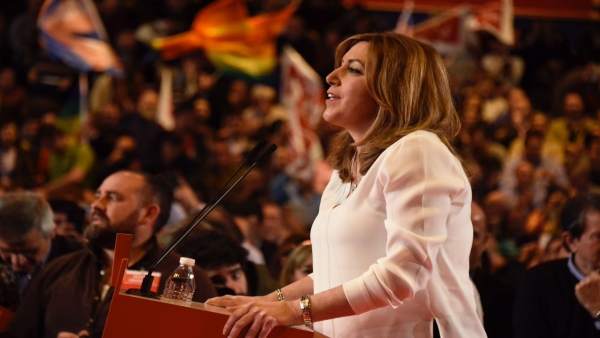 Susana Díaz durante la presentación oficial de su candidatura a liderar el PSOE Susana Díaz durante la presentación oficial de su candidatura a liderar el PSOE