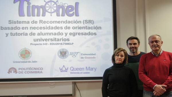 Los investigadores de la UJA que participan en el proyecto Timonel. Los investigadores de la UJA que participan en el proyecto Timonel.