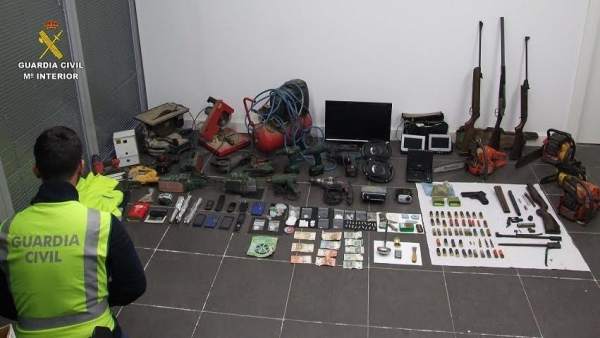 Droga incautada en Aracena. Droga incautada en Aracena.