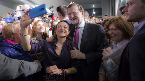 Rajoy en un mitin en Valencia Rajoy en un mitin en Valencia