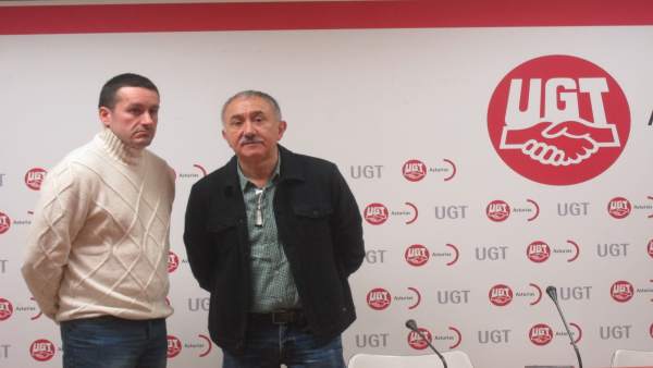 Secretarios de UGT y UGT Asturias Pepe Álvarez y Javier Fernández Lanero Secretarios de UGT y UGT Asturias Pepe Álvarez y Javier Fernández Lanero