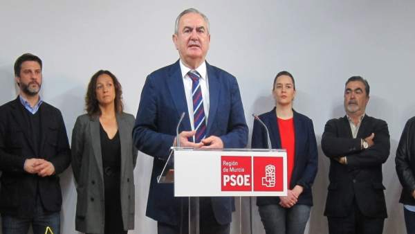 Rueda de prensa PSOE con Tovar a la cabeza Rueda de prensa PSOE con Tovar a la cabeza