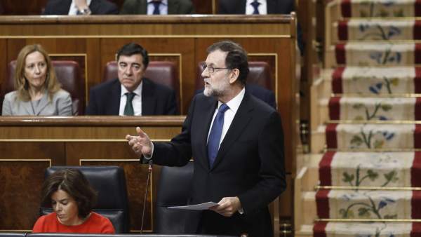 Rajoy y Santamaría en la sesión de control al Gobierno en el Congreso Rajoy y Santamaría en la sesión de control al Gobierno en el Congreso