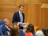 Alberto Núñez Feijóo en el Parlamento