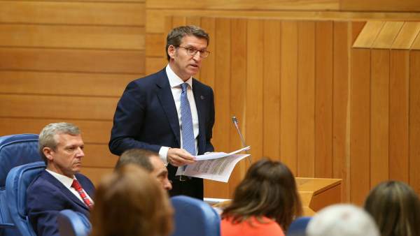 Alberto Núñez Feijóo en el Parlamento Alberto Núñez Feijóo en el Parlamento