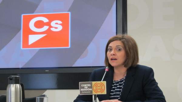 La portavoz de Cs en las Cortes de Aragón, Susana Gaspar La portavoz de Cs en las Cortes de Aragón, Susana Gaspar