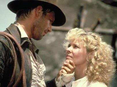 Harrison Ford y Kate Capshaw en Indiana Jones y el templo maldito