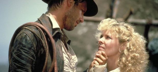 Harrison Ford y Kate Capshaw en Indiana Jones y el templo maldito