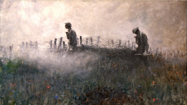 Harvey Thomas Dunn - On the Wire, 1918 Harvey Thomas Dunn - On the Wire, 1918