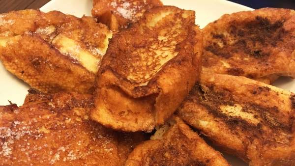 Receta de torrijas. Receta de torrijas.