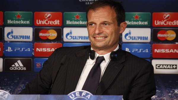 Massimiliano Allegri en rueda de prensa. Massimiliano Allegri en rueda de prensa.