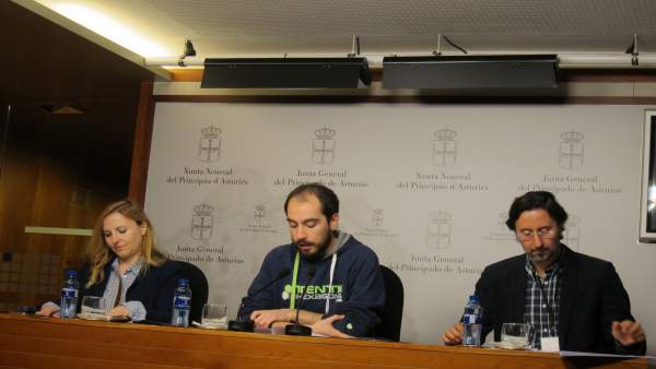 Nuria Menéndez, Héctor Piernavieja y Benito Aláez Nuria Menéndez, Héctor Piernavieja y Benito Aláez