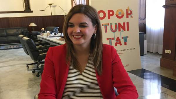 La primera teniente de alcalde y portavoz socialista en València, Sandra Gómez La primera teniente de alcalde y portavoz socialista en València, Sandra Gómez