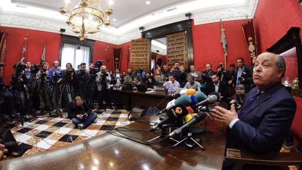 Torres Hurtado, en rueda de prensa tras quedar en libertad Torres Hurtado, en rueda de prensa tras quedar en libertad