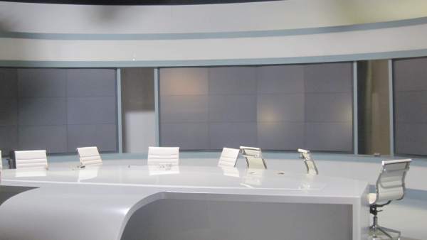 Imagen de uno de los estudios de Canal 9 vacío tras el cierre de RTVV Imagen de uno de los estudios de Canal 9 vacío tras el cierre de RTVV