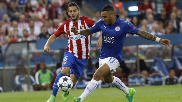 Koke en el Atlético - Leicester Koke en el Atlético - Leicester