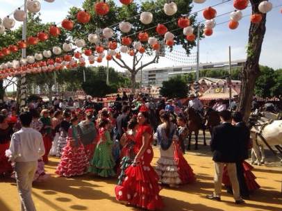 Imagen del recinto de la Feria de Abril de Sevilla