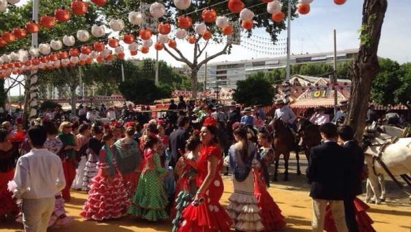 Imagen del recinto de la Feria de Abril de Sevilla Imagen del recinto de la Feria de Abril de Sevilla