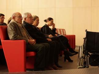 Fèlix Millet, Jordi Montull y Gemma Montull en el juicio del caso Palau.