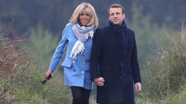 Brigitte Trogneux (63) y Macron (39) Brigitte Trogneux (63) y Macron (39)