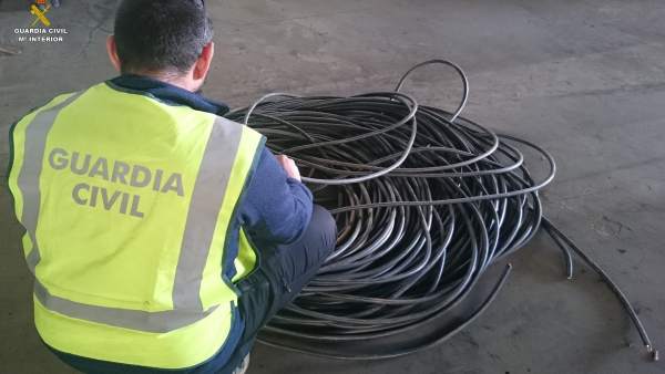 Material recuperado por la Guardia Civil. Material recuperado por la Guardia Civil.