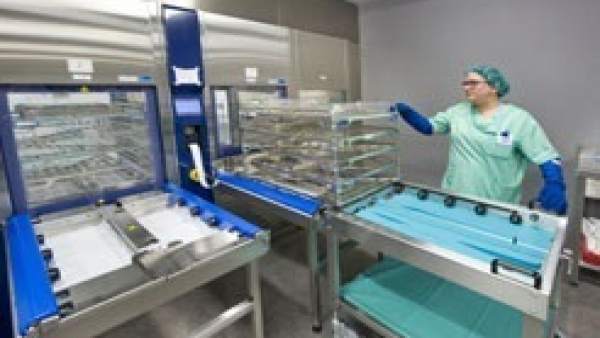 Instalaciones de esterilización en el Hospital de Tudela. Instalaciones de esterilización en el Hospital de Tudela.