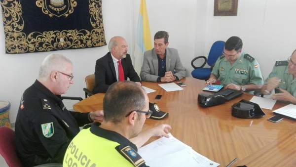 Reunión de la junta local de seguridad. Reunión de la junta local de seguridad.