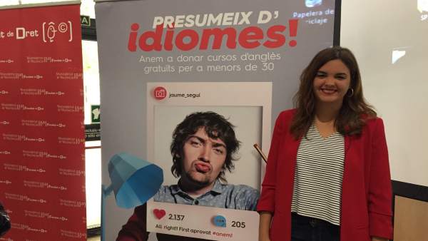 Sandra Gómez en la presntación de la iniciativa Sandra Gómez en la presntación de la iniciativa
