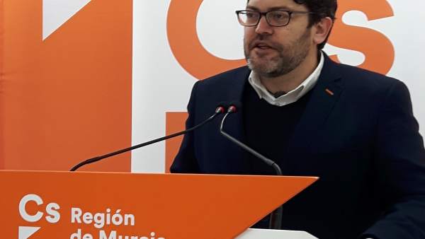 El portavoz de Ciudadanos en la Asamblea Regional, Miguel Sánchez El portavoz de Ciudadanos en la Asamblea Regional, Miguel Sánchez