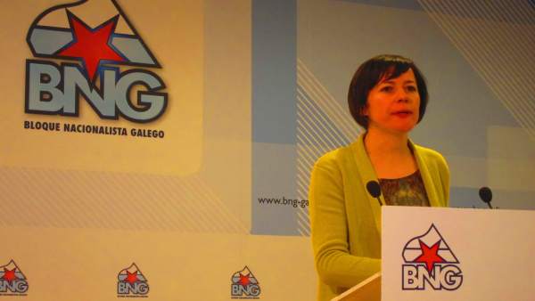 Ana Pontón en rueda de prensa Ana Pontón en rueda de prensa
