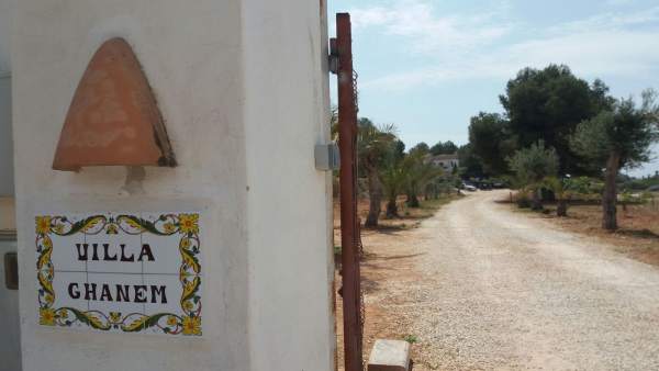 Finca de Teulada-Moraira donde se practican los registros y está el detenido Finca de Teulada-Moraira donde se practican los registros y está el detenido