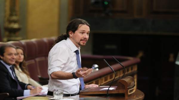 Pablo Iglesias, en la tribuna Pablo Iglesias, en la tribuna