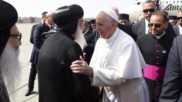 El papa, en Egipto El papa, en Egipto