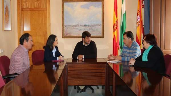 La subdelegada del Gobierno, Asunción Grávalos, en Zalamea. La subdelegada del Gobierno, Asunción Grávalos, en Zalamea.