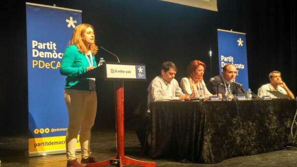 Marta Pascal interviene en un acto del PDeCAT en Tàrrega (Lleida) Marta Pascal interviene en un acto del PDeCAT en Tàrrega (Lleida)