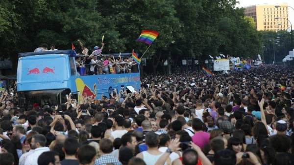 Fiesta del orgullo gay, imagen de archivo Fiesta del orgullo gay, imagen de archivo