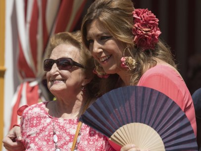 Susana Díaz, en la Feria de Abril
