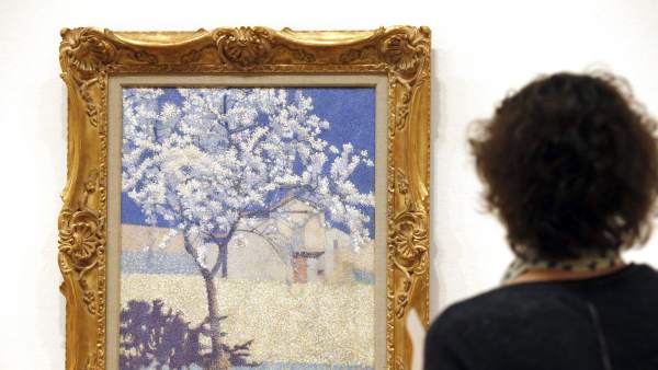'Árbol en flor', de Achille Laugé en la exposición 'París, fin de siglo. Signac, Redon, Toulouse-Lautrec y sus contemporáneos' 'Árbol en flor', de Achille Laugé en la exposición 'París, fin de siglo. Signac, Redon, Toulouse-Lautrec y sus contemporáneos'