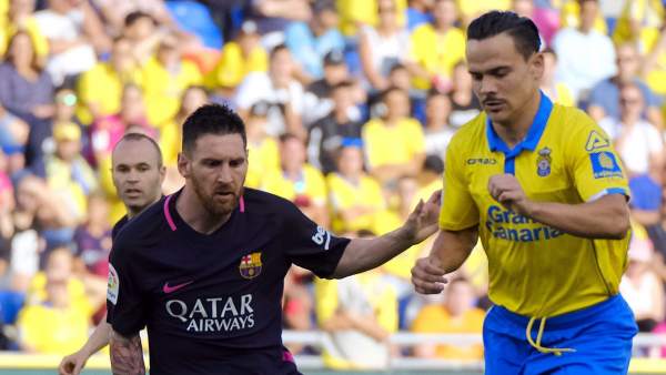 Messi y Roque Mesa Messi y Roque Mesa