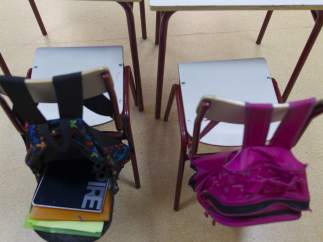 Colegio, escuela, aula, primaria, clase, estudiar, deberes, mochila, mochilas.