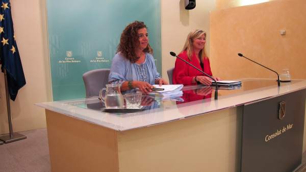 La portavoz del Govern, Pilar Costa, y la consellera de Salud, Patricia Gómez La portavoz del Govern, Pilar Costa, y la consellera de Salud, Patricia Gómez