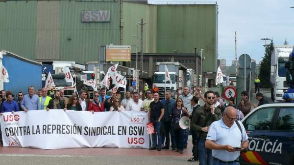 Concentración en la entrada a GSW Concentración en la entrada a GSW