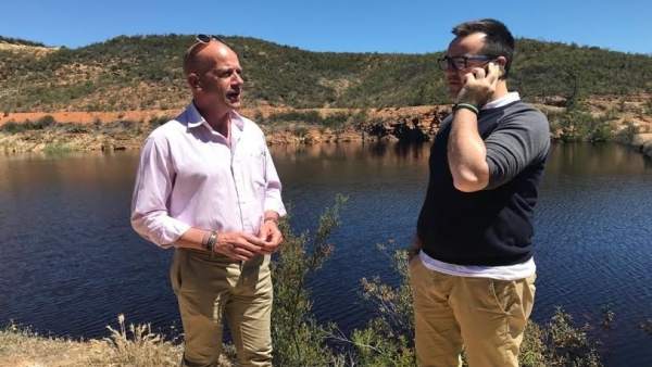 El alcalde de Calañas, Mario Peña. El alcalde de Calañas, Mario Peña.