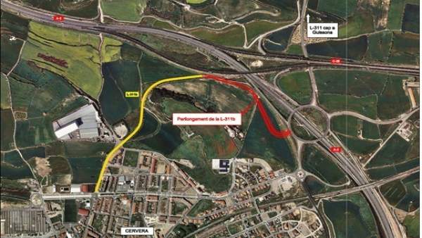 Obras de conexión entre Cervera y la A2 Obras de conexión entre Cervera y la A2