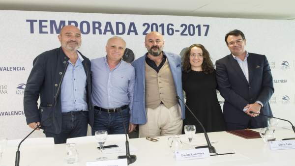 Los responsables del certamen en la presentación Los responsables del certamen en la presentación