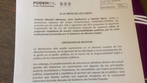 Instantánea de la PNL presentada esta tarde Instantánea de la PNL presentada esta tarde