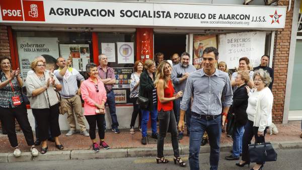 Pedro Sánchez, en Pozuelo de Alarcón Pedro Sánchez, en Pozuelo de Alarcón